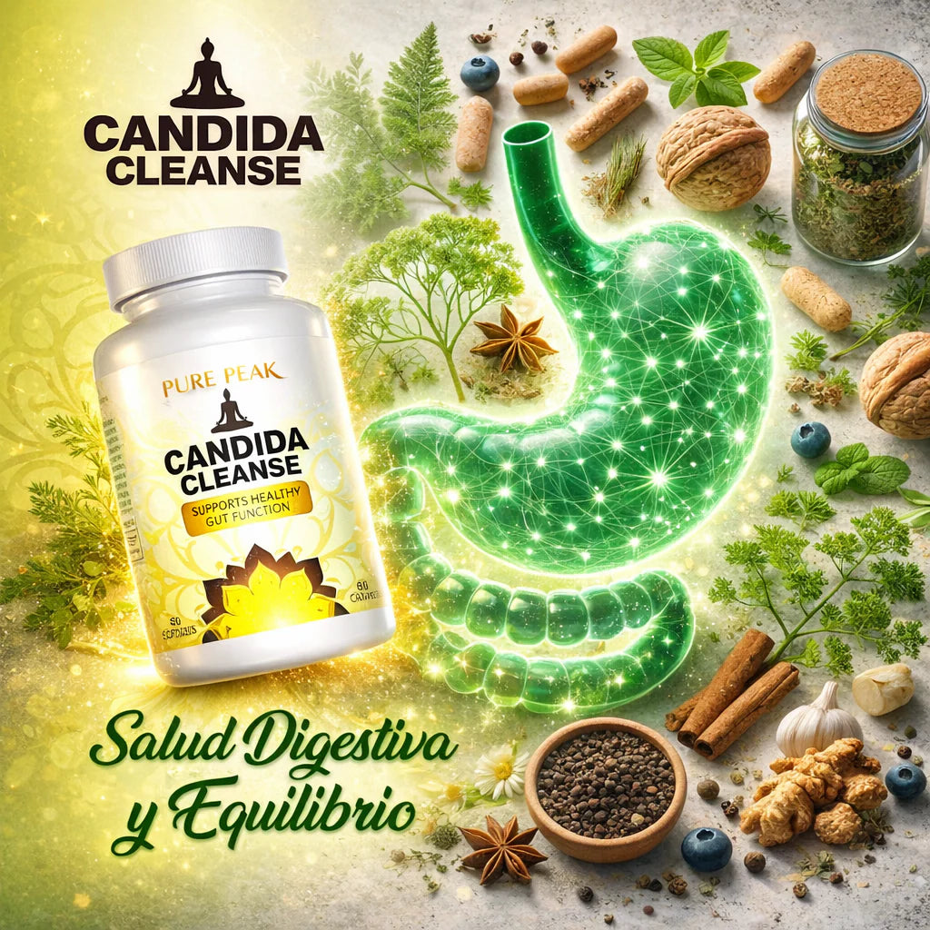 Suplemento CANDIDA apoyo intestinal y colon 60 cápsulas