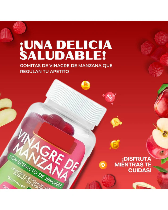 🍏 VitaGlow Gummies Vinagre de Manzana – Transforma tu cuerpo con solo 2 gummies al día
