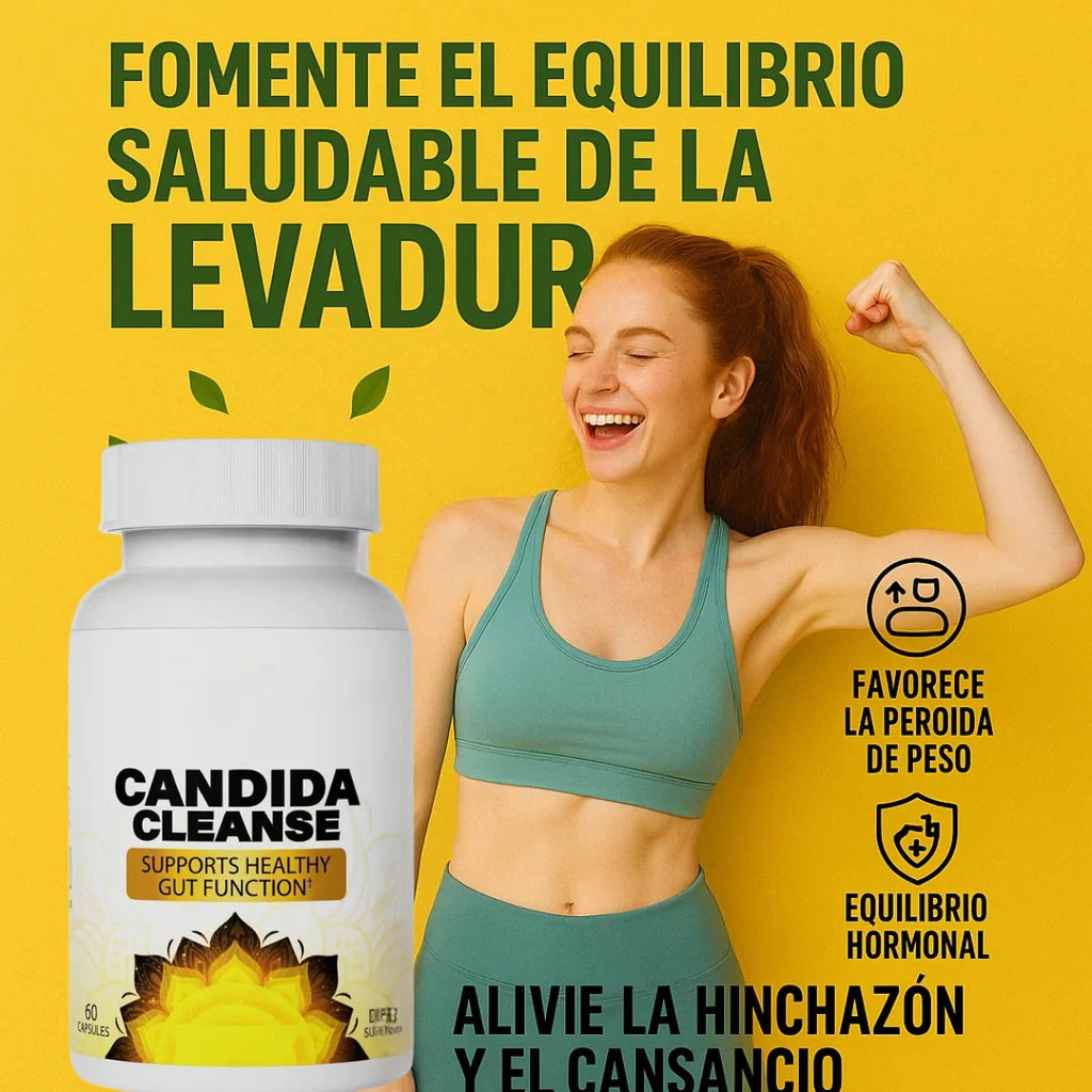 Suplemento CANDIDA apoyo intestinal y colon 60 cápsulas