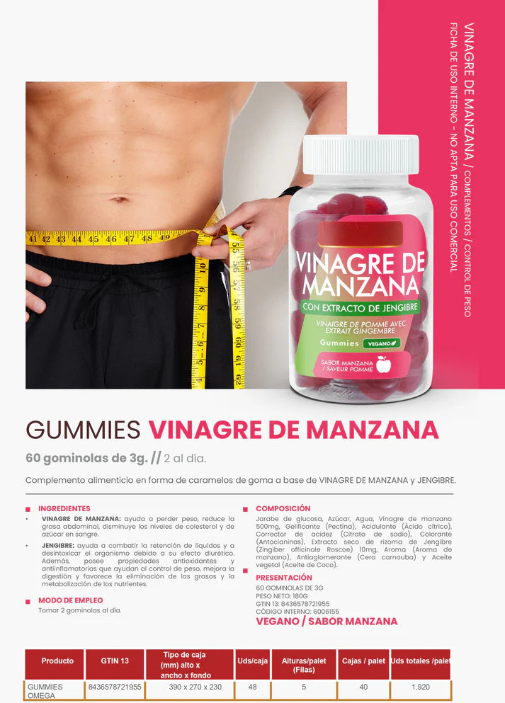 🍏 VitaGlow Gummies Vinagre de Manzana – Transforma tu cuerpo con solo 2 gummies al día