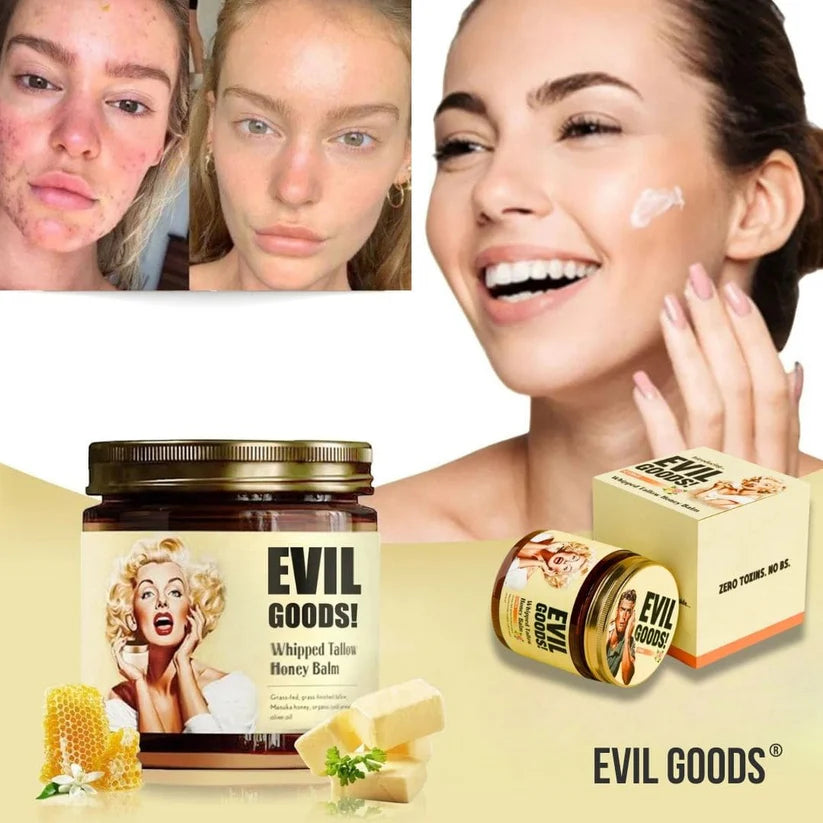 PROMO 2X1 - COMPRA 1 LLEVA 2  EVIL GOODS® (Bálsamo facial de sebo de res y miel)