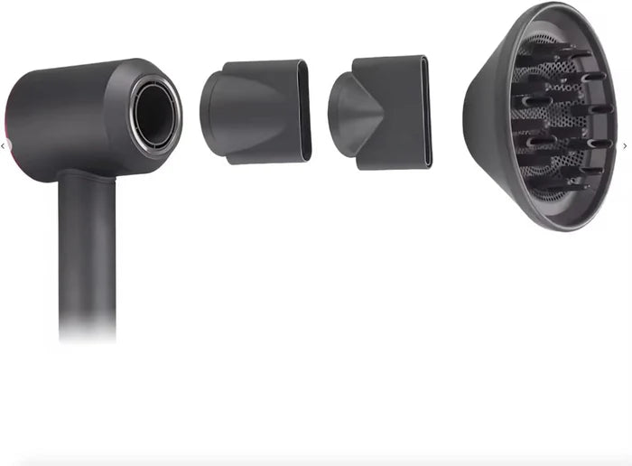 Secador iónico tipo dyson con accesorios