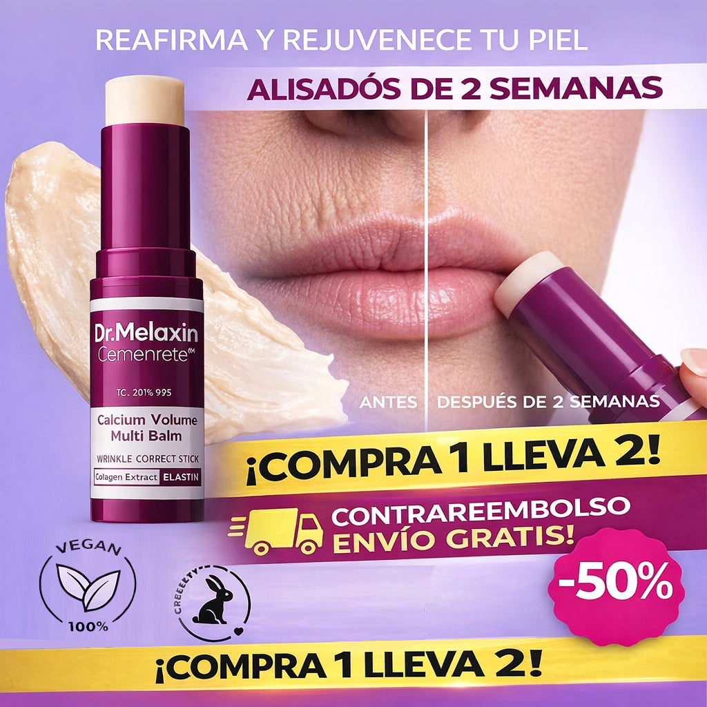 COMPRA 1 LLEVA 2 - Barra Multibálsamo con Calcio 9G – Hidratación y Cuidado en un Solo Producto