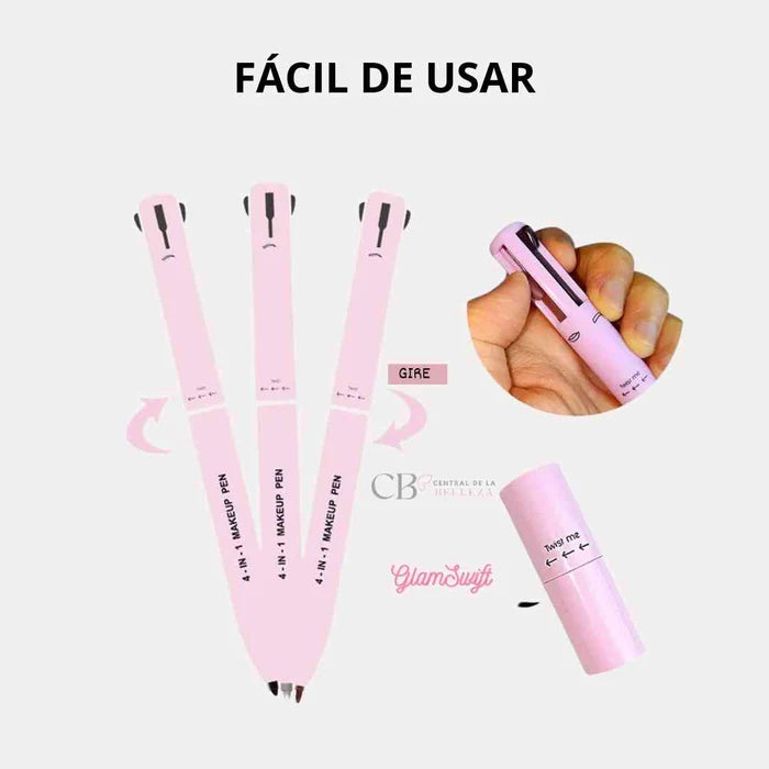 Lápiz de maquillaje 4 en 1 multifuncional