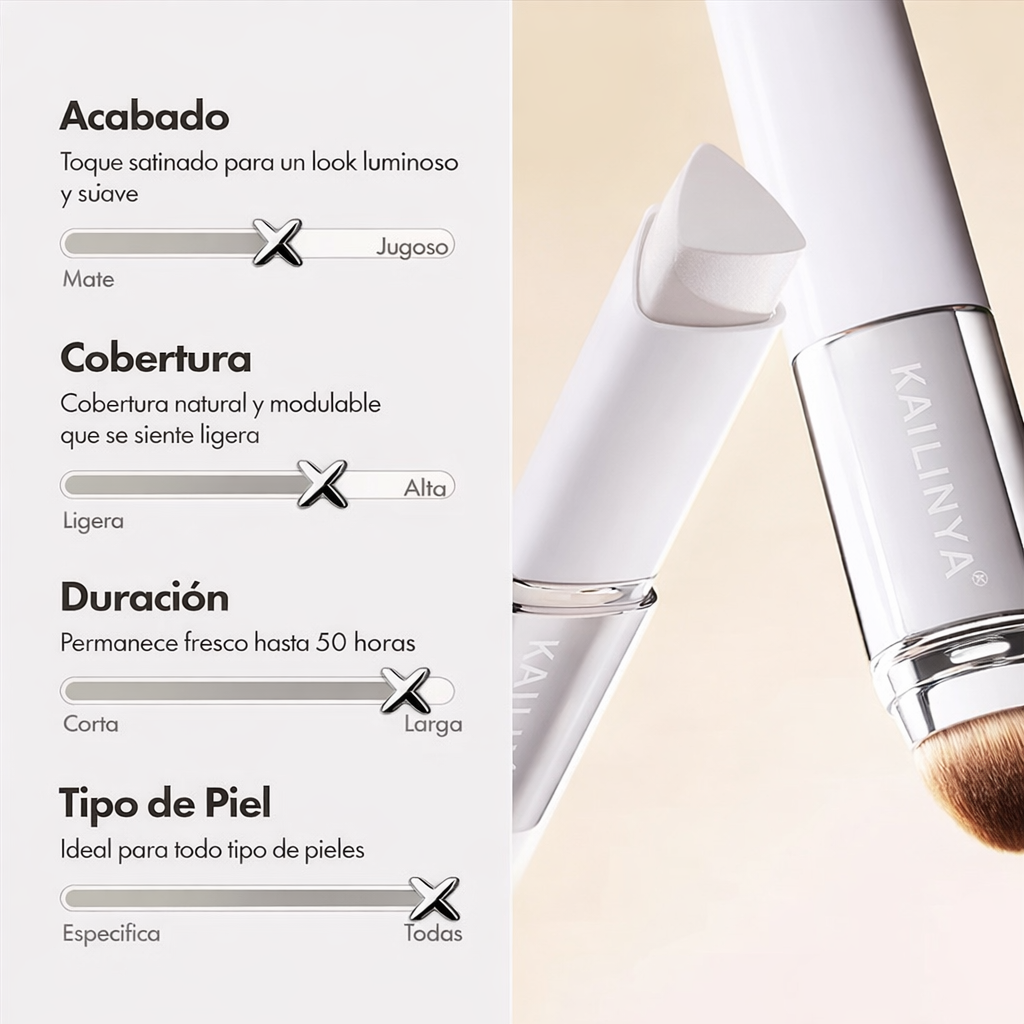 PROMO COMPRA 1 LLEVA 2! Base de maquillaje adaptativa - Tono perfecto, natural y luminoso