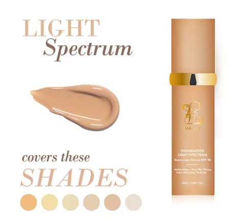 COMPRA 1 LLEVA 2 - Base Espectral Media 4 en 1 – Impermeable, Larga Duración, SPF50 y Cobertura Total
